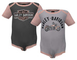 Harley Davidson Harley -Davidson® Pack von 2 Cote COSTE CORGEBLOCK - GRAY/ROSE REF