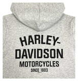 Harley -Davidson® Big Boys 'B&S Sweatshirt Sweatshirt Terry Hooded Sweatshirt - Gray Ref.