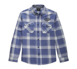 Harley Davidson Road Captain Shirt für Männer - Blue Plaid Ref.96146-23VM