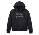 Harley Davidson Sweatshirt With Women's Pullover Hooded with studs - Harley Black. Ref.96570-24VW.