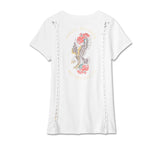 Harley Davidson American traditionnel Rip & Ripair T -Shirt, pour les femmes - Bright White Ref.96584-24VW