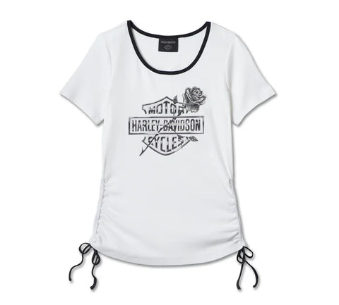 Harley Davidson Illuminati Bar & Shield Women's - Bright White Ref.