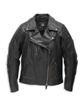 Harley Davidson Harley-Davidson® Jacke Frau Bezel Biker Kragen Lederjacke Ref.97006-22ep