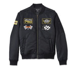 Harley Davidson Bomber Jacket en The Crank Men - Harley Black. Ref.97450-24VM