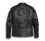 Harley Davidson Chaqueta de cuero para hombres impermeables Vanocker H-D con sistema de respiración triple Ref.98000-20em