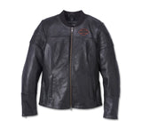 Veste en cuir Harley Davidson Miss Enthusiast 2.0 3-en-1 par Donna Réf. 98020-23EW