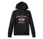 Harley Davidson con Hood and Zipper Special Bar & Shield, para mujeres - Black Beauty Ref.99049-23VW