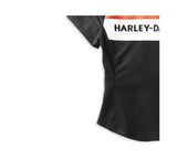 Harley Davidson shirt with front zip crew stripe women ref. 99114-22vw