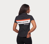 Camisa de Harley Davidson con cremallera frontal Stripe Women Ref. 99114-22VW