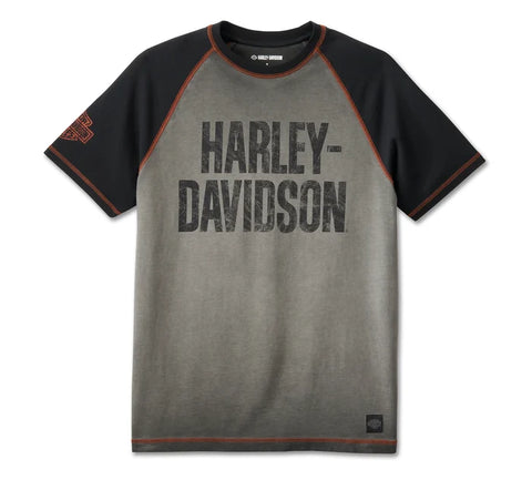 Camiseta Harley Davidson Raglan Iron Men's Bar Ref.99187-24VM