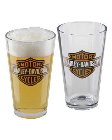 Harley Davidson Set Bicchieri Harley-Davidson® Core Bar & Shield Logo Pinta Glass Set Ref.HDX-98706