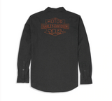 Harley-Davidson UNICTA COLOR CAMISA Con logotipo de repuesto tejido de camisa, Heather Gray Ref.96159-22vm