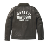 Chaqueta de cuero casual de chaqueta Harley-Davidson, cuero, Ref. Brown. 97015-22VM