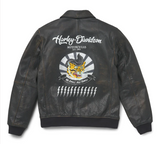 Harley-Davidson Jacke-Casual Lederjacke, Leder, brauner Schiedsrichter. 97017-22VM