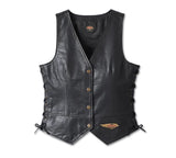 Harley davidson Gilet in pelle Laced Side 120° Anniversario da donna ref.  97042-23VW