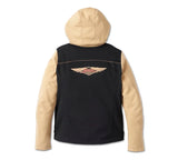 Harley Davidson Motorrad -Sweatshirt -Deflektor 120 -jähriges Jubiläum für Frauen - Black & Prairie Sand 97208-23EW