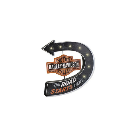 Harley Davidson teaches "Road Start here" row. HDL-15519