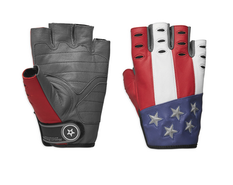 Harley-Davidson® Men's Patriot Fingerless Gloves-98106-19vm